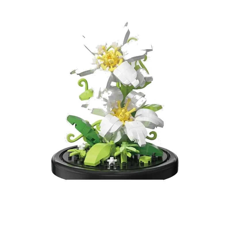 Redoma de Orquidia Branca | 161PCS - imagem principal