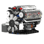 Motor V8 Mould King Motorizado | 534PCS - imagem principal