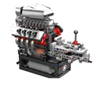 V8 Supercharger Motorizado | 856PCS - imagem principal