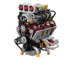 Supercharged V8 American Motorizado | 2348PCS - imagem principal