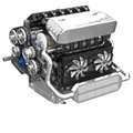 Motor Inline-6 German Motorizado | 744PCS - imagem principal