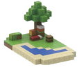 Praia Abelha - Blocos Magnéticos Minecraft | 128PCS - imagem principal