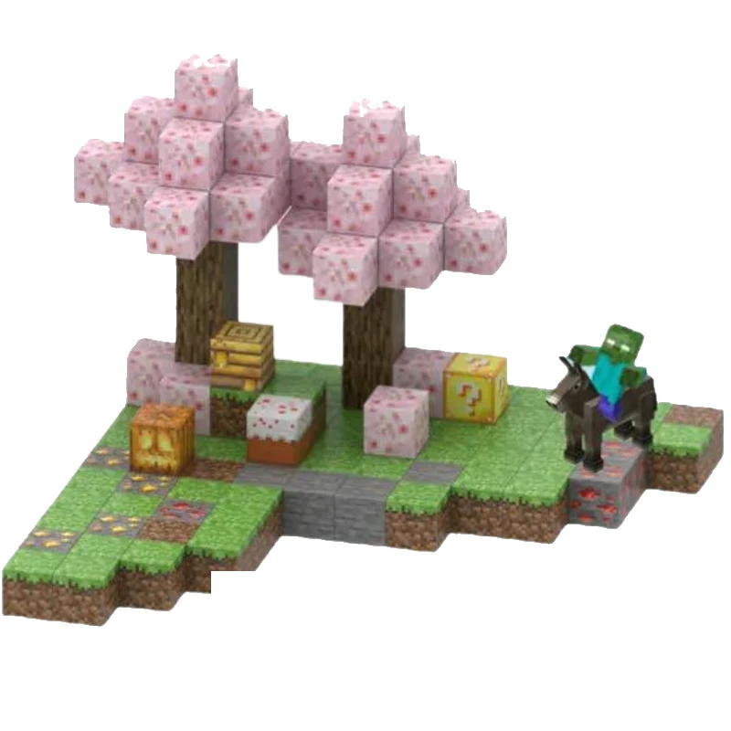 Cerejeira - Blocos Magnéticos Minecraft | 128PCS - imagem principal
