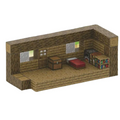 Cabana de Madeira - Blocos Magnéticos Minecraft | 80PCS