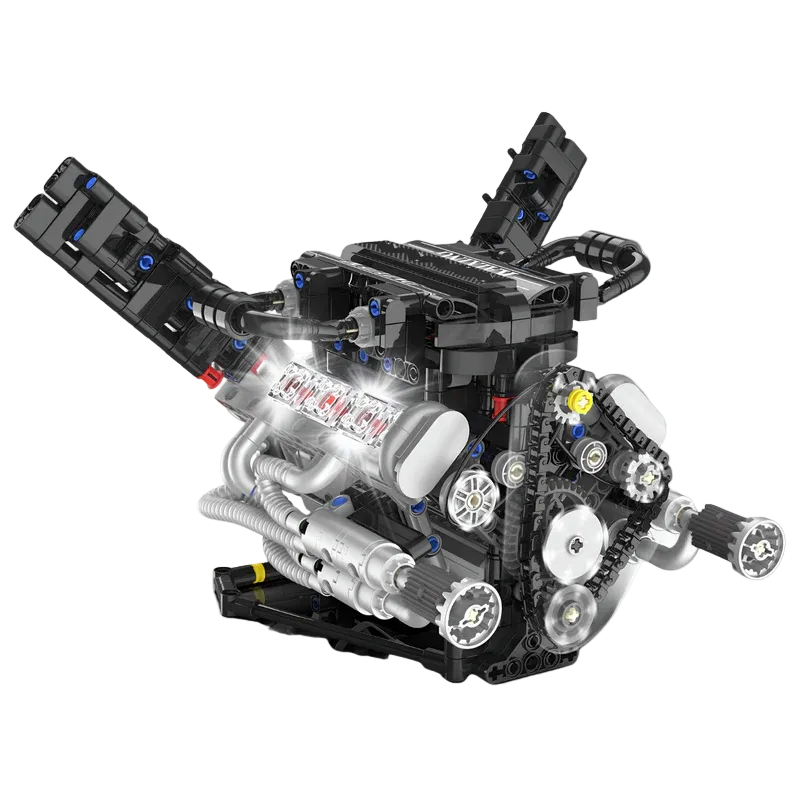 Motor V8 Engine Motorizado | 716PCS