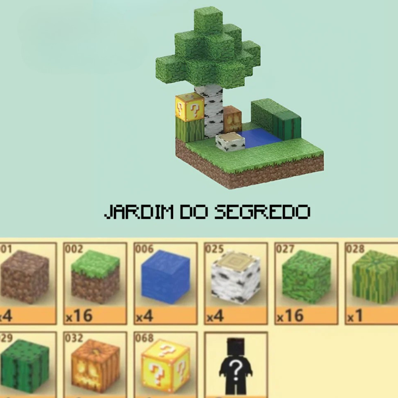 Jardim do Segredo Minecraft | 48PCS