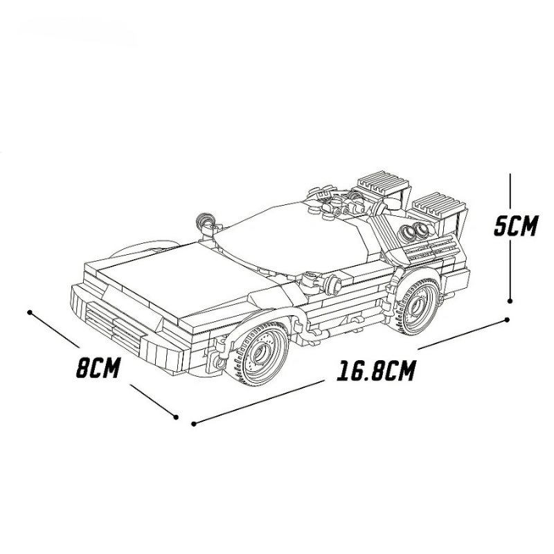 DMC DeLorean - De Volta para o Futuro | 405PCS